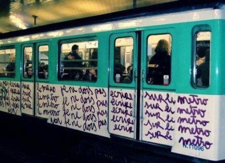 Ne pas ecrire sur le metro